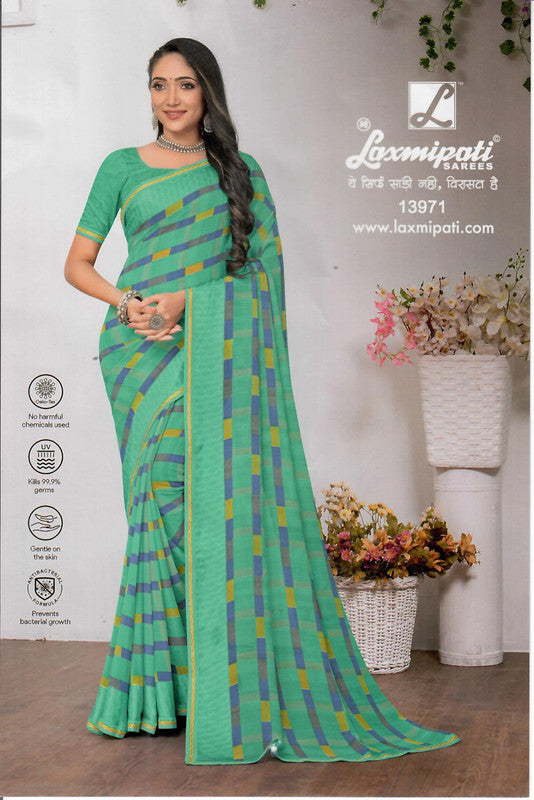 Laxmipati Chakuli 13971 Multicolor Georgette Saree