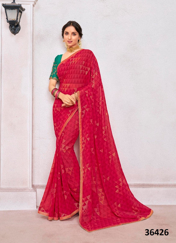 Subhash Abhushan Sb-36426 Pink Georgette Saree