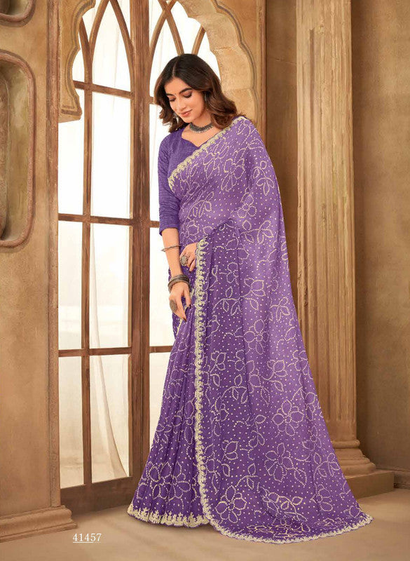 Subhash Shankari-6 Sb-41457 Mauve Chiffon Saree