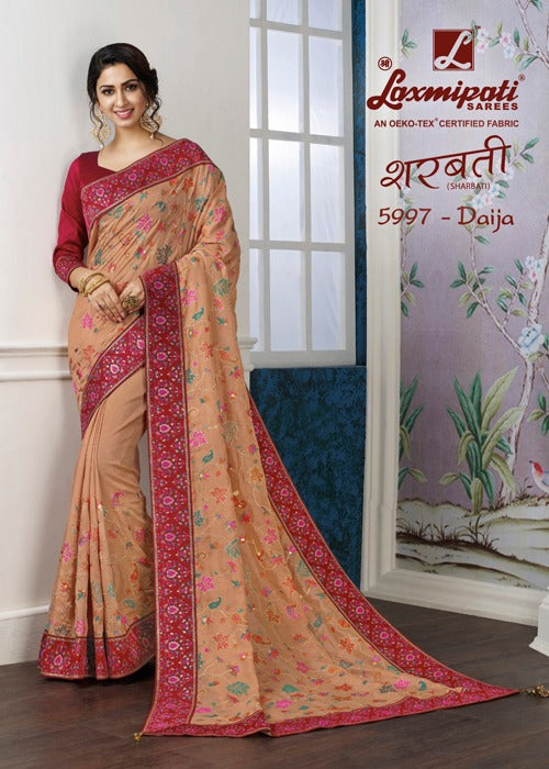 Laxmipati Sharbati 5997 Multicolor Raw Silk Saree