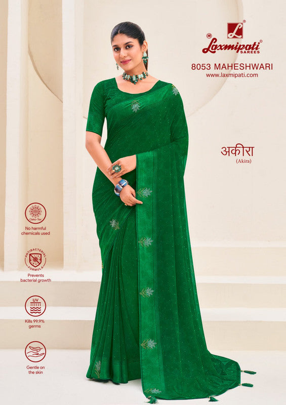 Laxmipati Akira 8053 Green Georgette Saree