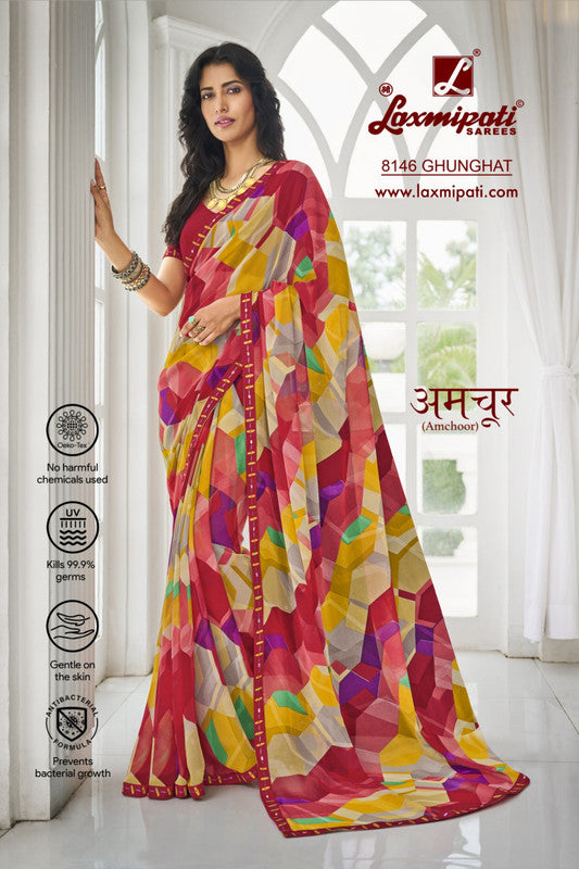 Laxmipati Amchoor 8146 Multicolor Georgette Saree