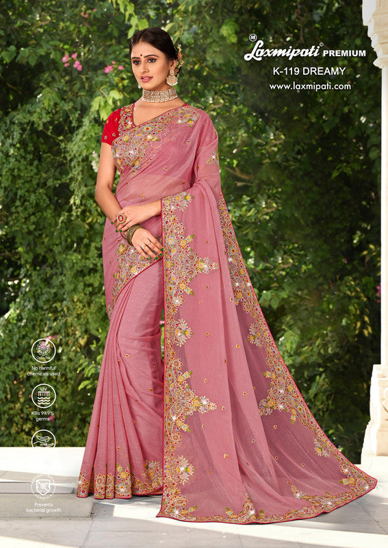 Laxmipati Dreamy K-119 Pink  Simer Saree