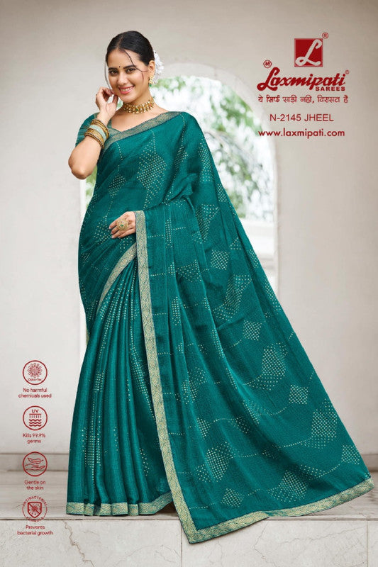 Laxmipati Diwani N-2145 Green Jimmy Choo Saree