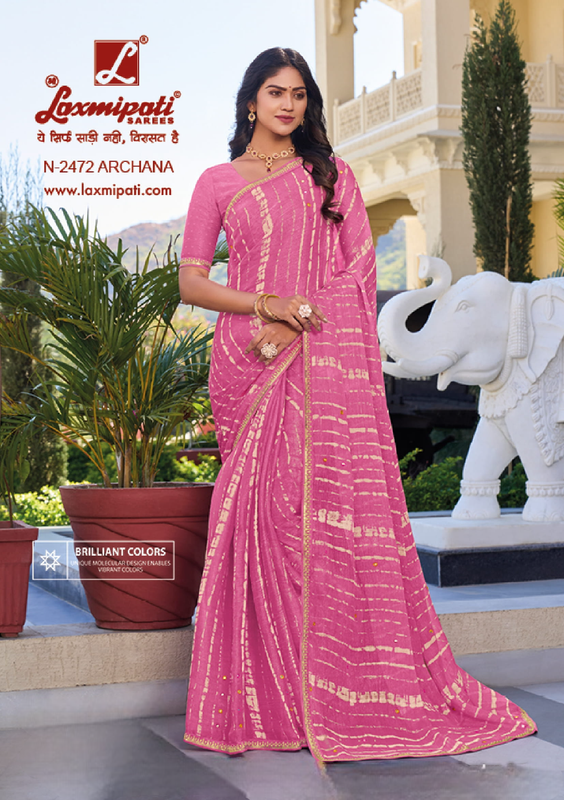 Laxmipati Rang Panchami N-2472 Pink Jimmy Choo Saree