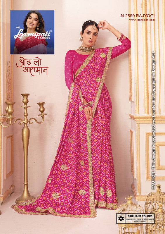 Laxmipati Chakor N-2899 - Rani Silk Drape By Sanskar Sarees