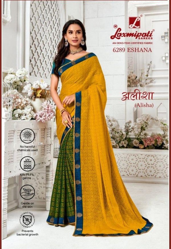 Laxmipati Alisha 6289 Multicolor Brasso Saree