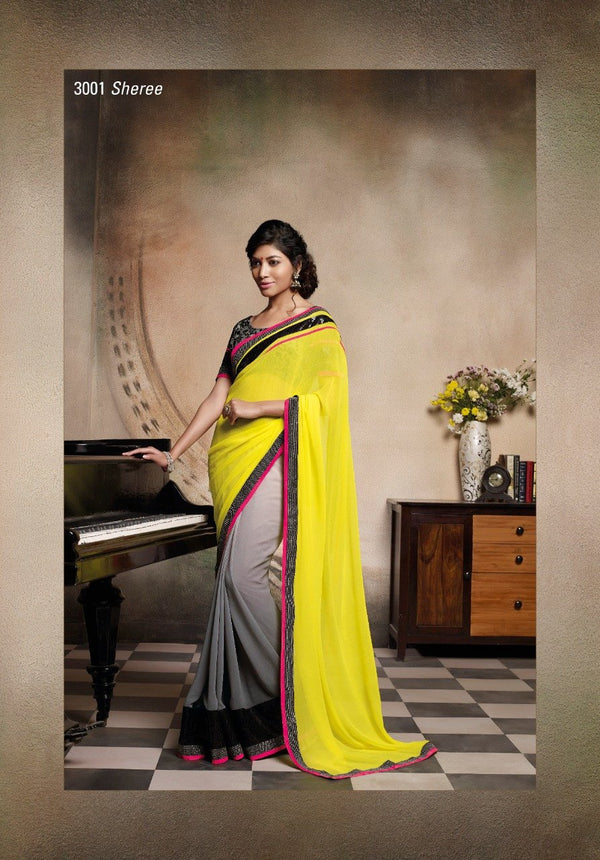 Laxmipati All Time Hit 3001 Multicolor Georgette Saree