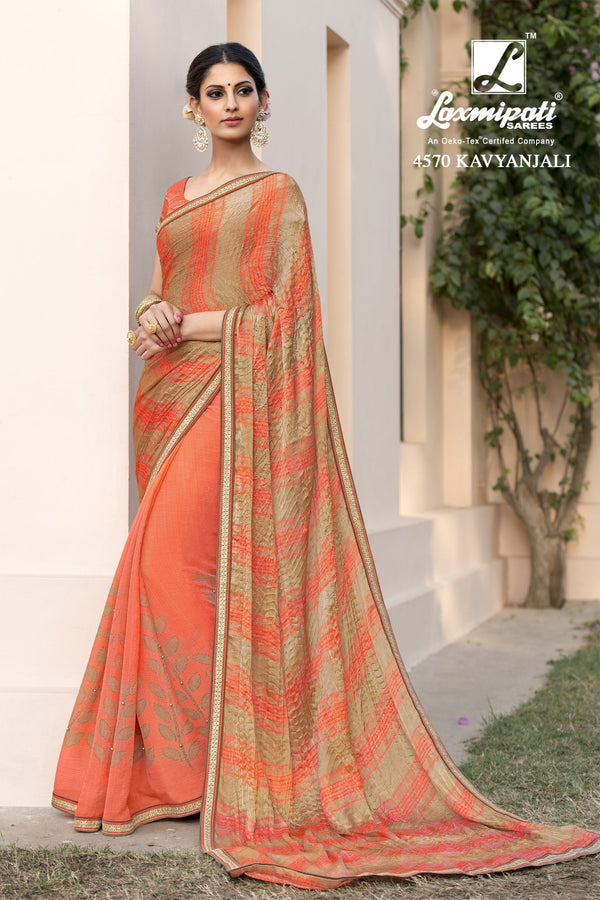 Laxmipati Khushrang 4570 Multicolor Silk Saree