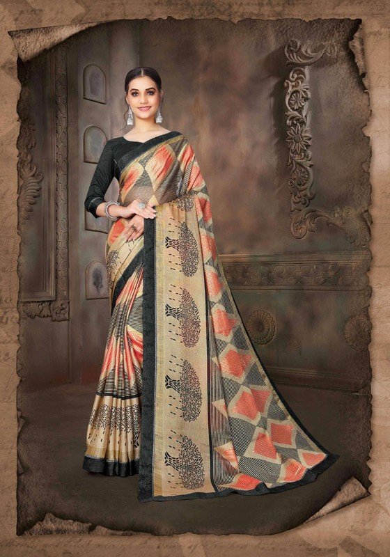 ambica bawari ab s1920 multicolor brasso printed saree