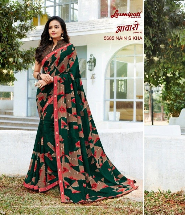 Laxmipati Awaari 5685 Multicolor Georgette Saree