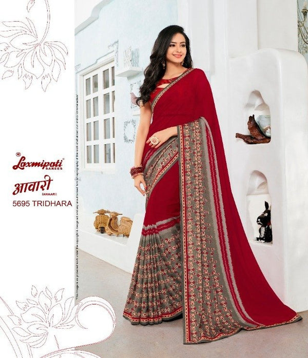 Laxmipati Awaari 5695 Multicolor Georgette Saree