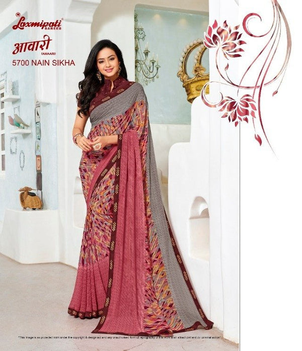 Laxmipati Awaari 5700 Multicolor Georgette Saree