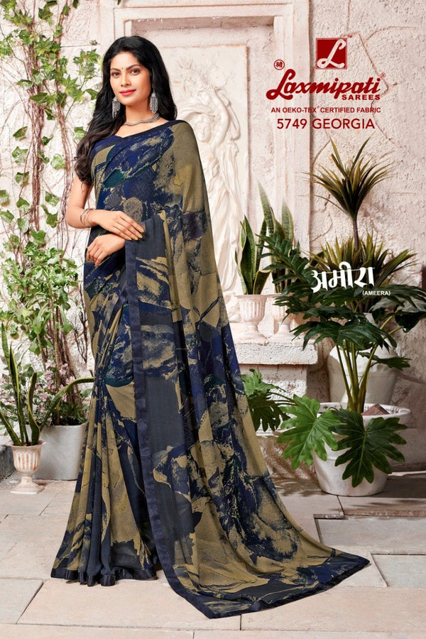 Laxmipati Ameera 5749 Multicolor Georgette Saree