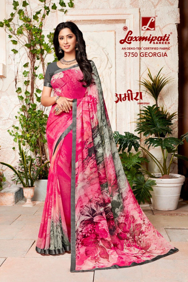 Laxmipati Ameera 5750 Multicolor Georgette Saree