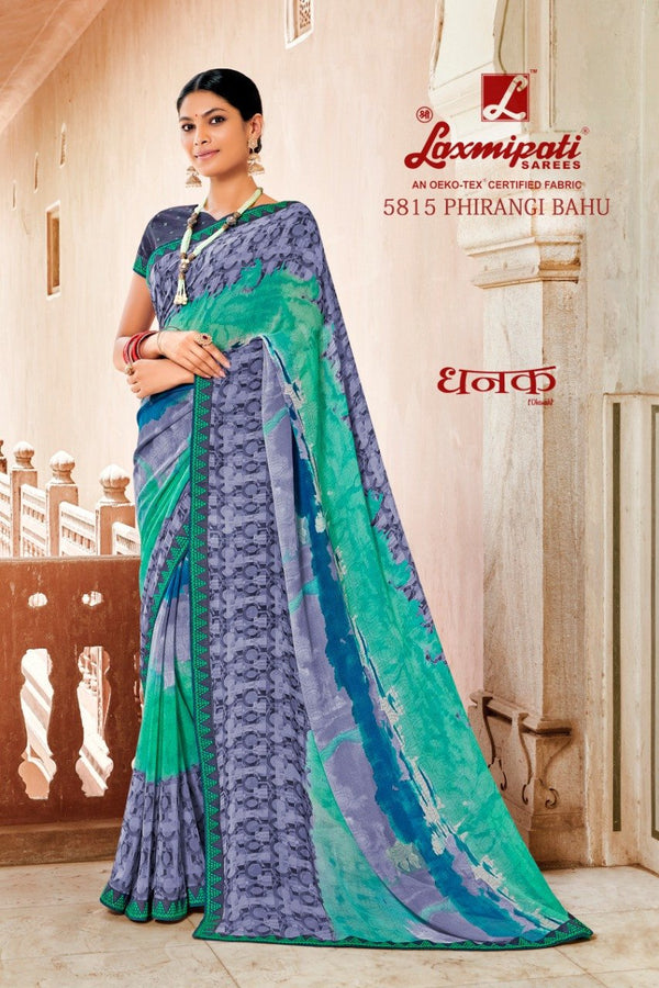 Laxmipati Dhanak 5815 Multicolor Georgette Saree