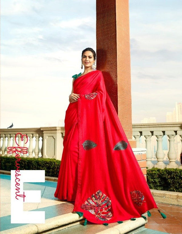 Sanskar Old Hit Stp-23046 Red Unique Fancy Fabric Saree