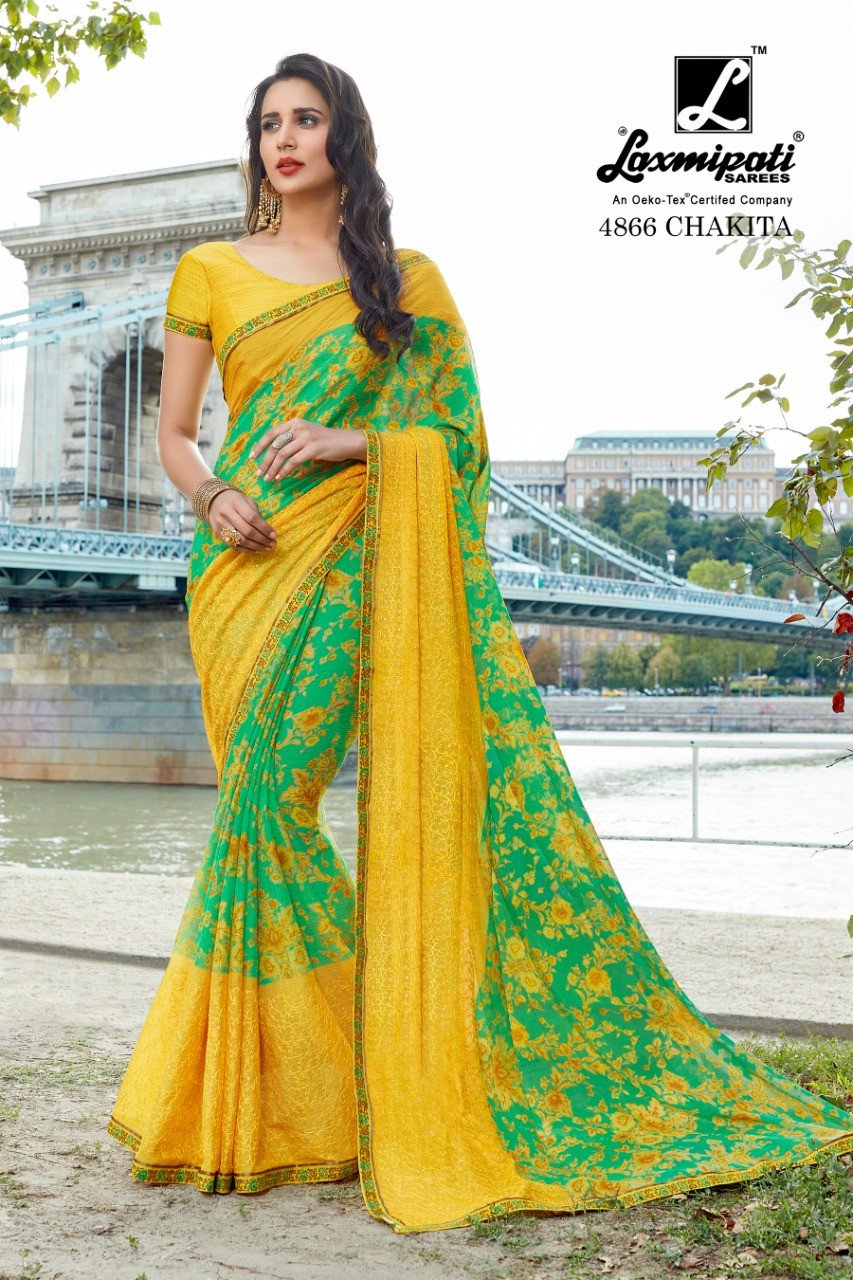 Soch Multicolor Printed Georgette Saree With Blouse