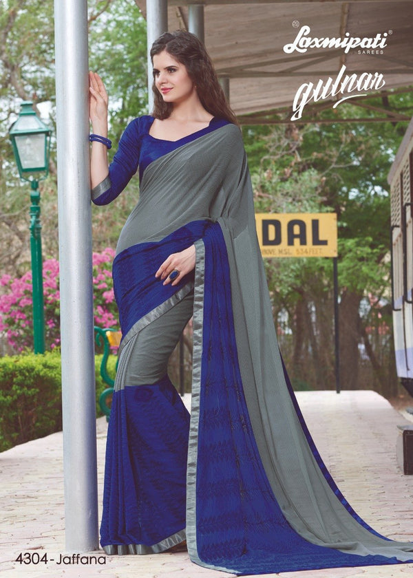 Laxmipati Gulnar 4304 Multicolor Chiffon Saree