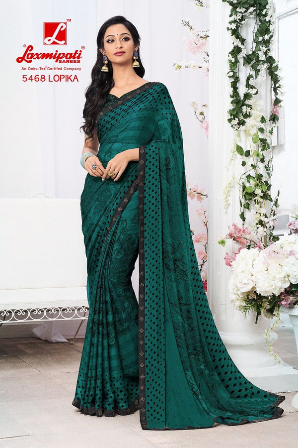 Laxmipati Jalebi 5468 Multicolor Georgette Saree