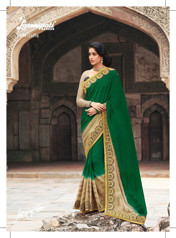 Laxmipati Jennifer 3444 Multicolor Chiffon Saree