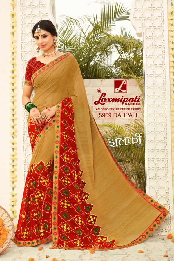 Laxmipati Jhalki 5969 Multicolor Georgette Saree