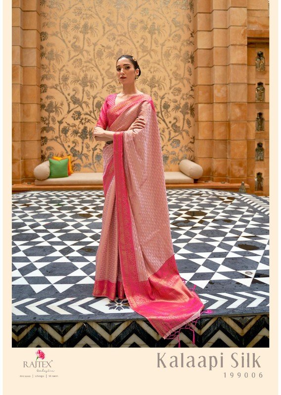 Rajtex Kalaapi Silk 199006 Pink Silk Saree