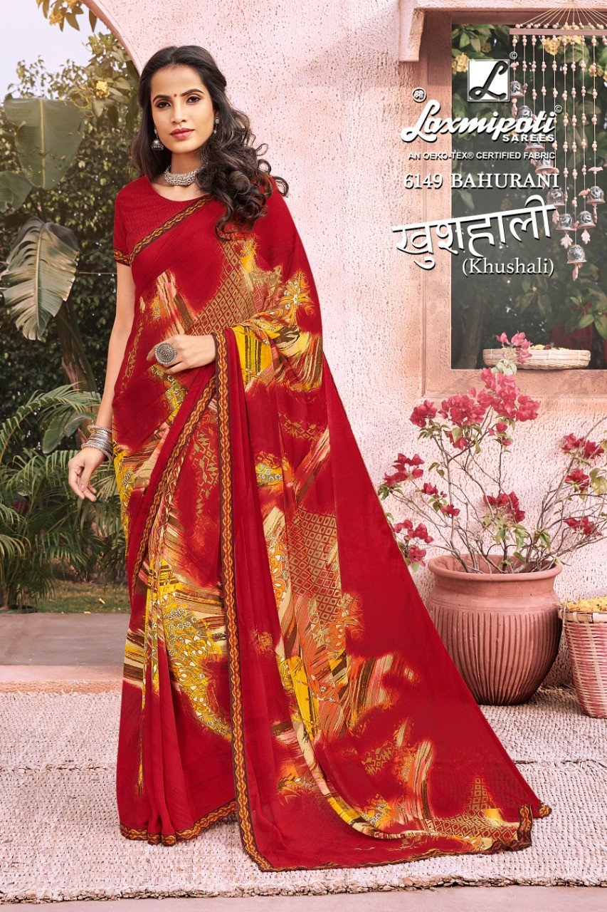 Laxmipati Printed Georgette Saree (Multicolor) in Bangalore at best price  by Devsons Collection - Justdial