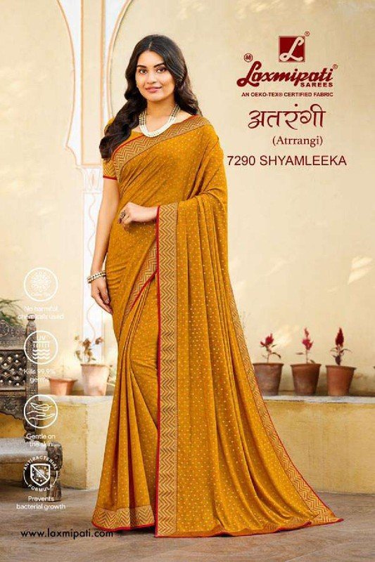 Laxmipati Atrangi 7290 Gold Silk Saree