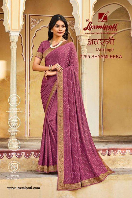 Laxmipati Atrangi 7295 Mauve Silk Saree