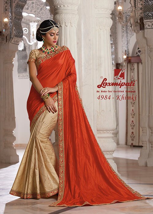 Laxmipati Padmavati-1 4984 Multicolor Paper Silk Saree