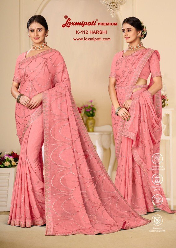 Laxmipati Harshi K-112 Aboli Chiffon Saree