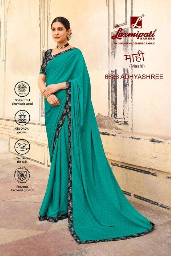 Laxmipati Maahi 6686 Green Silk Saree