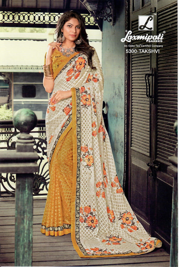 Laxmipati Morchadi 5300 Multicolor Brasso Saree