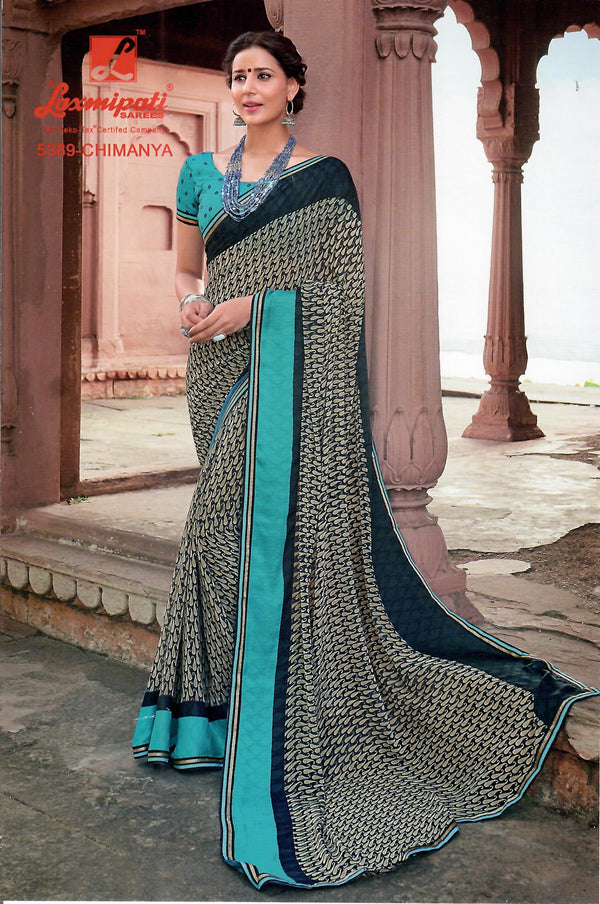 Laxmipati Dilbaro 5389 Multicolor Georgette Saree