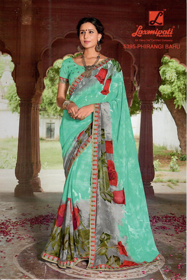 Laxmipati Dilbaro 5395 Multicolor Georgette Saree