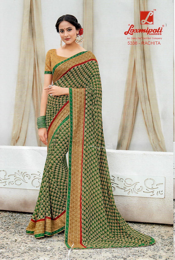 Laxmipati Phoolchidi 5336 Multicolor Georgette Saree