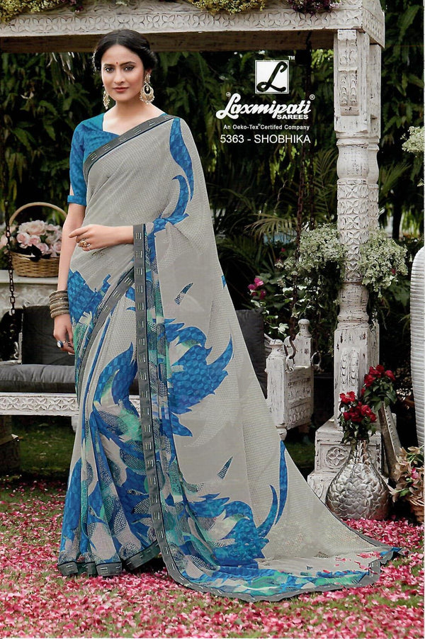 Laxmipati Phoolchidi 5363 Multicolor Brasso Saree