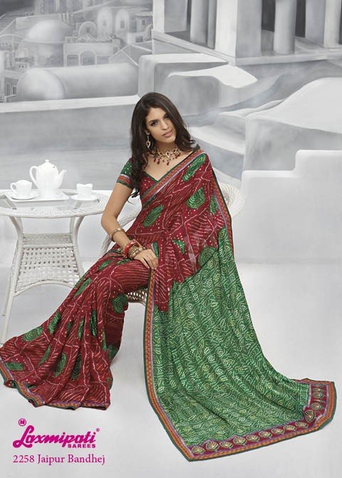 Laxmipati Old Hit 2258 Multicolor Georgette Saree