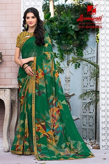 Laxmipati Sabri 5111 Multicolor Georgette Saree