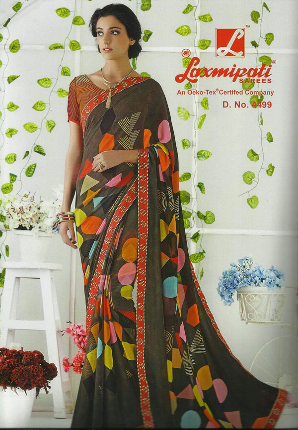 Laxmipati Old Hit 4499 Multicolor Georgette Saree