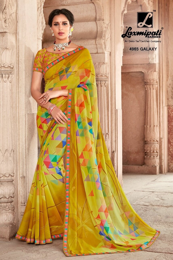 Laxmipati Kamli 4965 Multicolor Georgette Saree