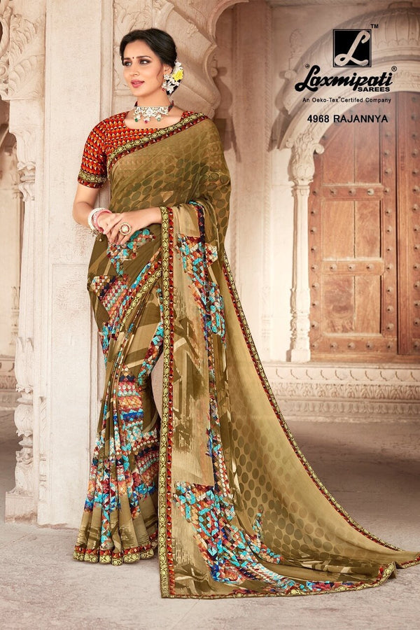 Laxmipati Kamli 4968 Multicolor Georgette Saree