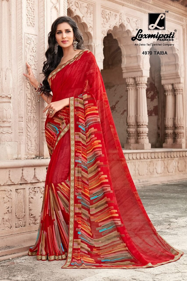 Laxmipati Kamli 4970 Multicolor Georgette Saree