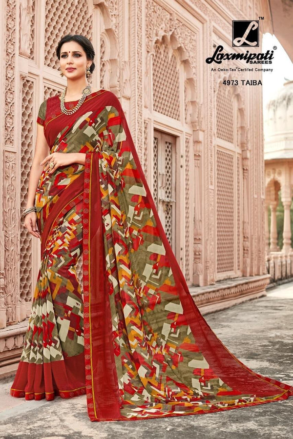 Laxmipati Kamli 4973 Multicolor Georgette Saree