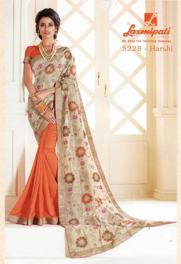 Laxmipati Gulkand 5228 Multicolor Jute Saree