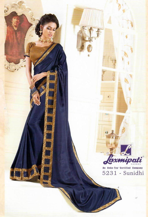 Laxmipati Gulkand 5231 Blue Silk Saree