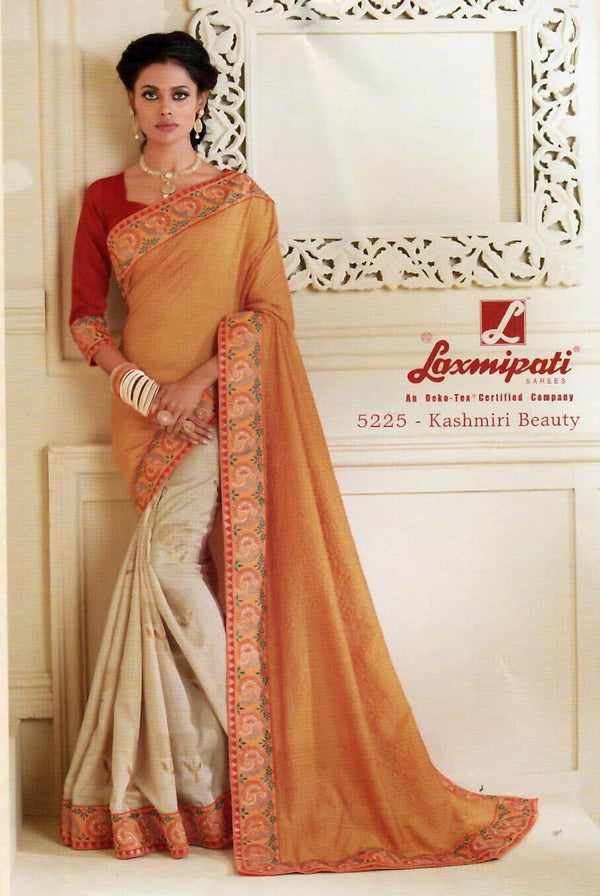 Laxmipati Gulkand 5225 Multicolor Silk Jute Saree