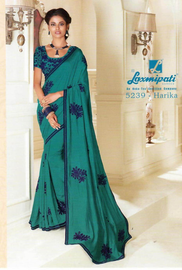 Laxmipati Gulkand 5239 Green Silk Saree