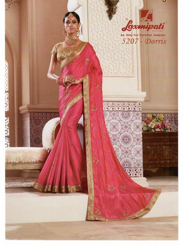 Laxmipati Padmavati-2 5207 Pink Paper Silk Saree